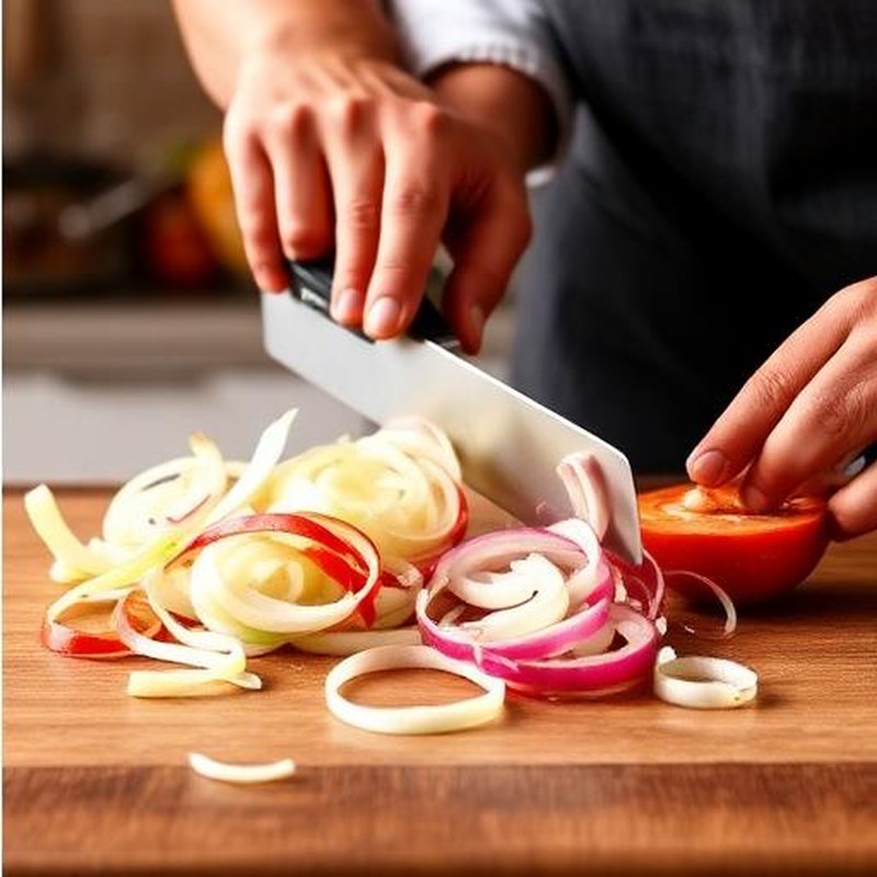Multi-Blade Rapid Veggie & Mandoline Chopper - In use