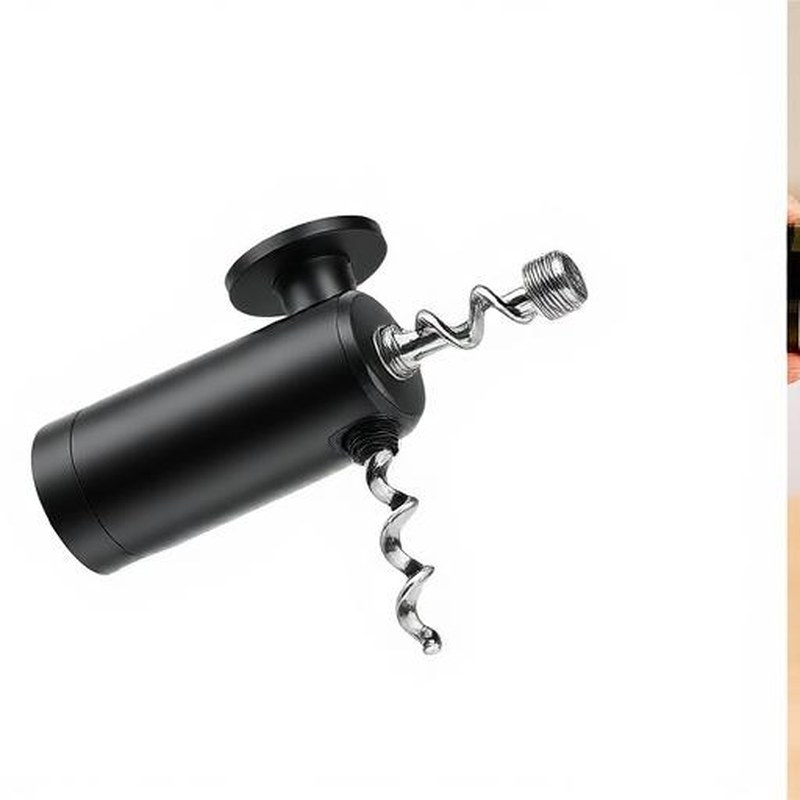 Electric One-Touch Wine Bottle Opener with Foil Cutter - Detail view