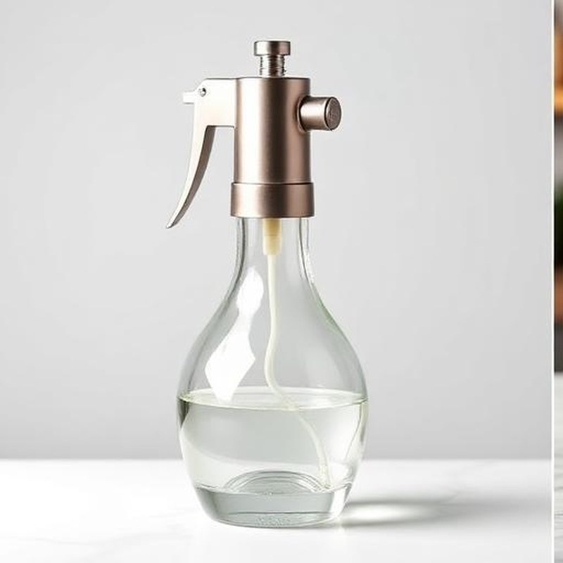 2-in-1 Oil Spray Bottle and Pourer Glass Cruet - Detail view
