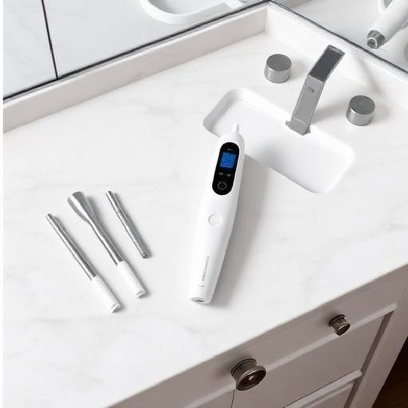 Electric Vacuum Blackhead Suction Extractor - In use