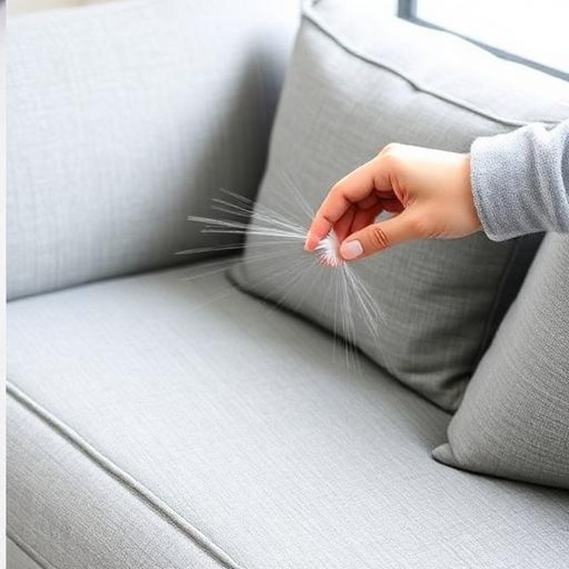 Dual-Sided Pet Hair & Lint Removal Rake - In use