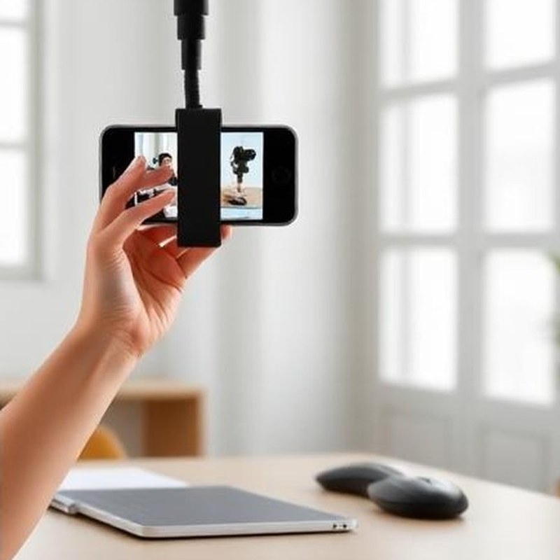 360-Degree AI Auto Face-Tracking Phone Mount