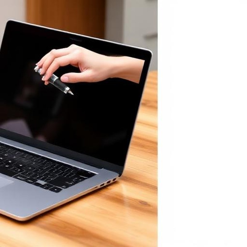 Multi-Function Laptop Screen Cleaning Pen & Kit - In use