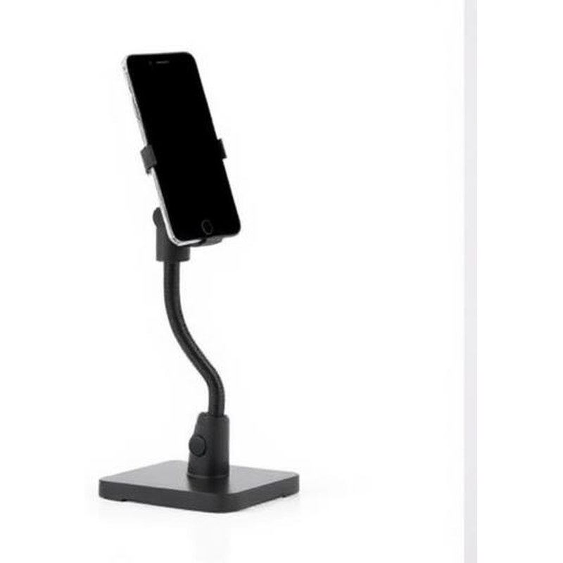 Clamp-On Dual Gooseneck Desktop Phone Stand