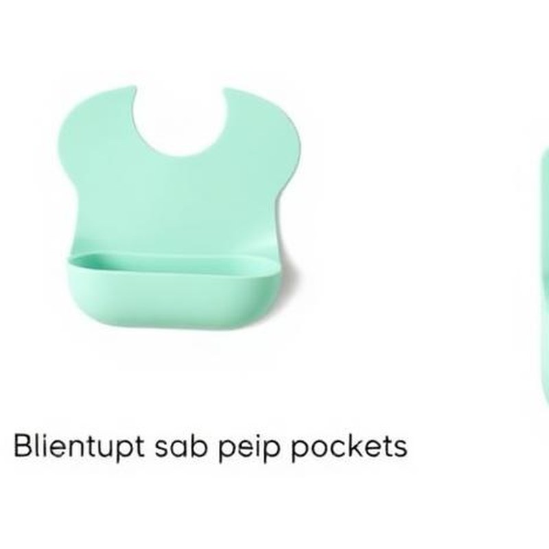 Soft Silicone Non-Spill Baby Feeding Bibs with Catcher