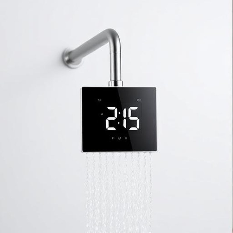 Digital Temperature Display Shower Head - Detail view