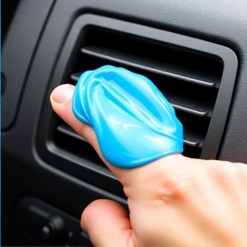 Magic Dust-Cleaning Putty Gel for Interior Vents - In use